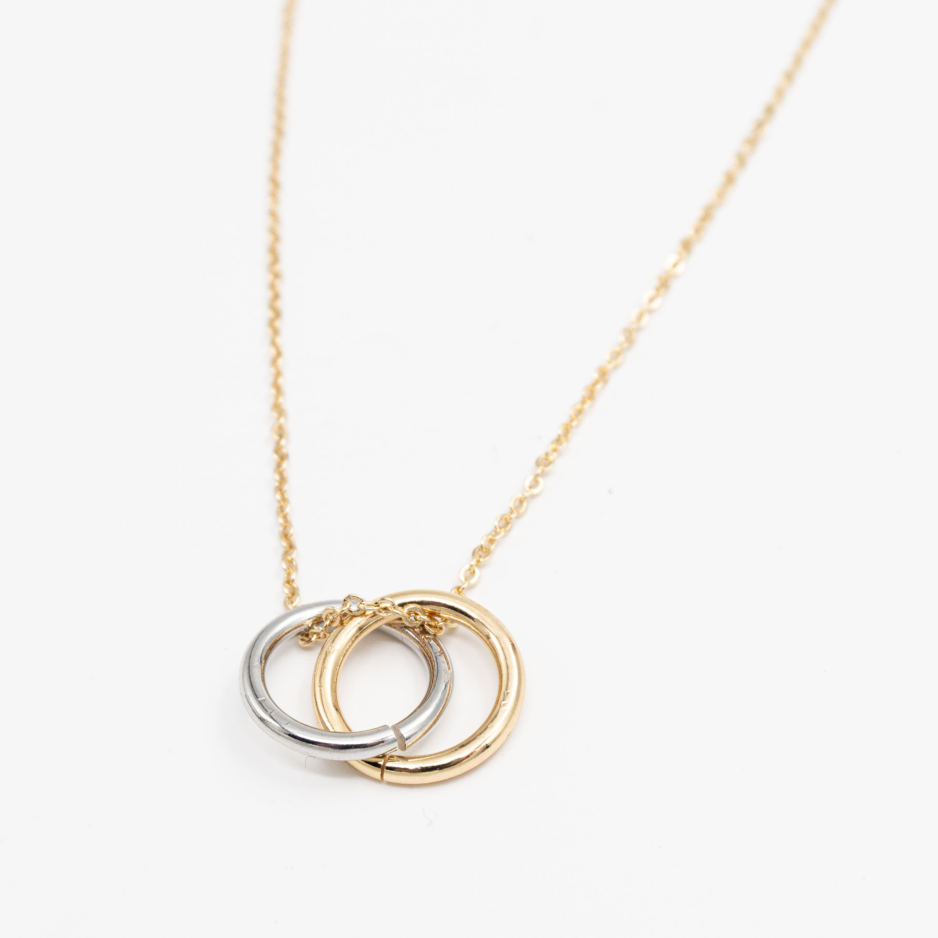 Double Ring Necklace