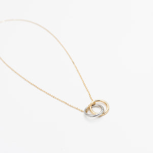 Double Ring Necklace