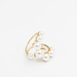 Pearl Moon Beaded Ring