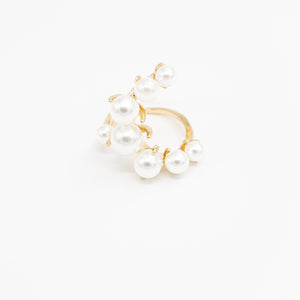 Pearl Moon Beaded Ring